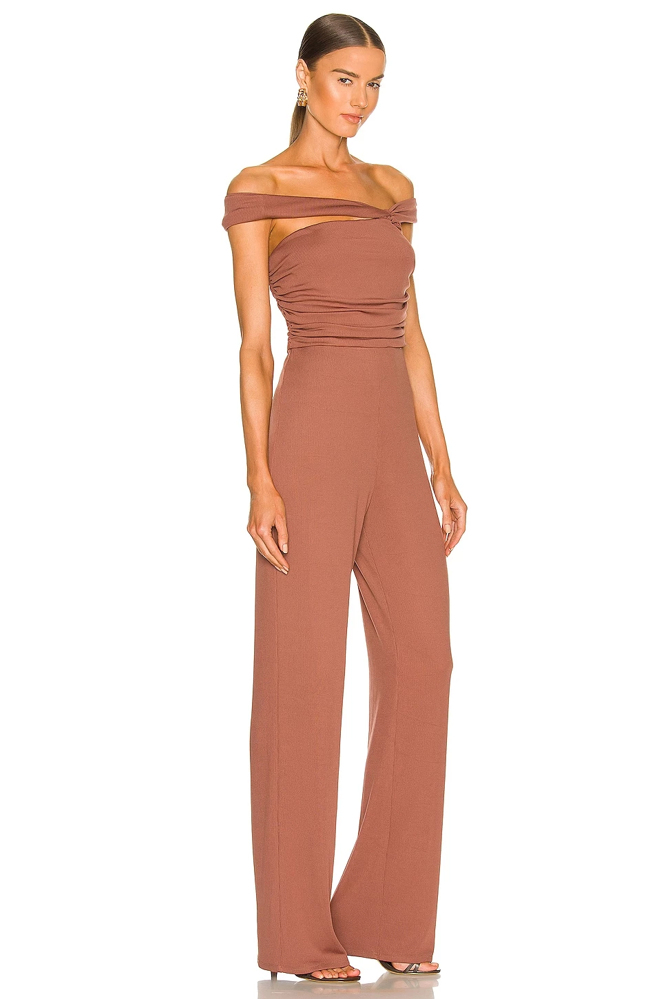 Camila Coelho Teaghan Jumpsuit In Brick Mauve 4 Camila Coelho Teaghan Jumpsuit In Brick Mauve - Image 2