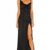 Camila Coelho Reyna Maxi Dress In Black -CAMILA COELHO Shop COEL WD119 V1