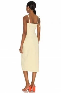 Camila Coelho Aaliyah Midi Dress In Butter Yellow -CAMILA COELHO Shop COEL WD135 V3