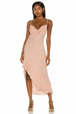 Camila Coelho Otavia Slip Dress In Blush