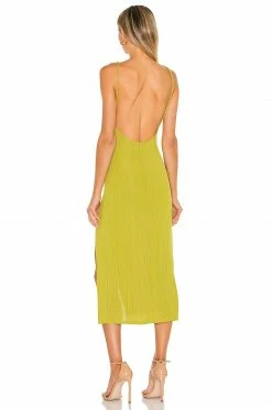 Camila Coelho Shelly Midi Dress In Yellow Green 7 Camila Coelho Shelly Midi Dress In Yellow Green -CAMILA COELHO Shop COEL WD152 V3