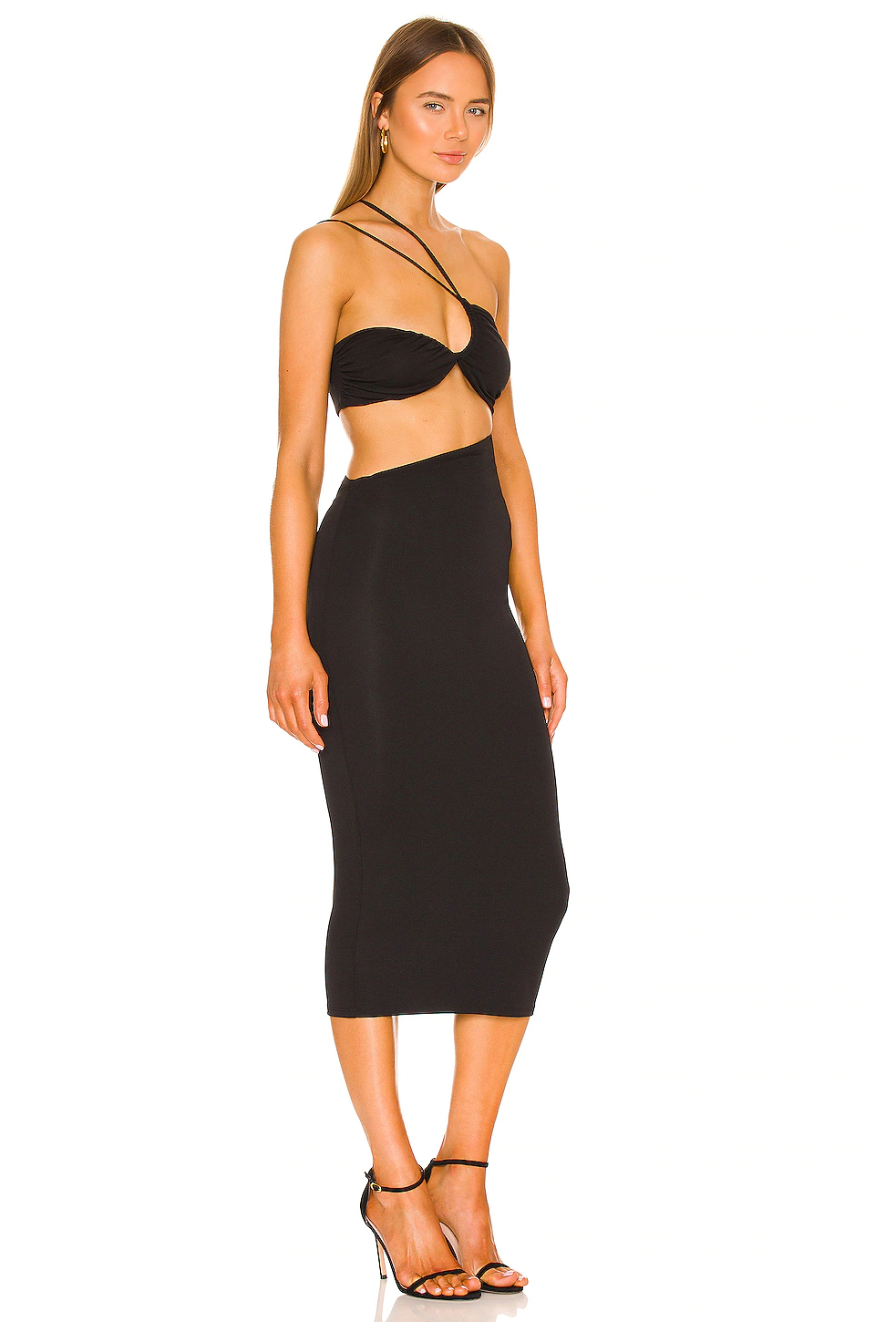 Camila Coelho Luciana Midi Dress In Black 4 Camila Coelho Luciana Midi Dress In Black - Image 2