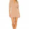 Camila Coelho Davide Blazer Dress In Nude Toffee