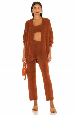 Camila Coelho Milani Cardi In Chocolate 9 Camila Coelho Milani Cardi In Chocolate -CAMILA COELHO Shop COEL WK49 V4