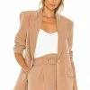 Camila Coelho Morena Blazer In Nude Toffee