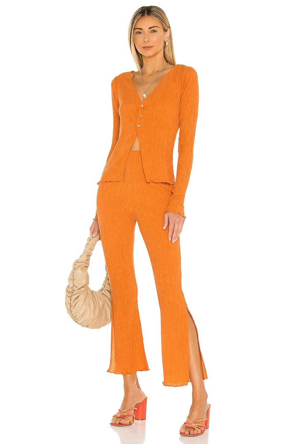 Camila Coelho Linez Pant In Sunset Orange 7 Camila Coelho Linez Pant In Sunset Orange - Image 5