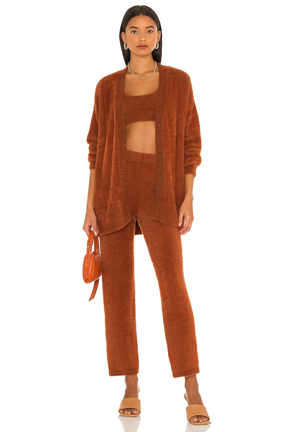 Camila Coelho Alondra Pant In Chocolate 6 Camila Coelho Alondra Pant In Chocolate - Image 4