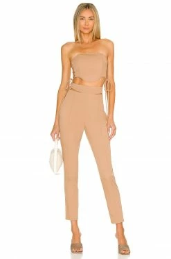 Camila Coelho Tiana Pants In Taupe -CAMILA COELHO Shop COEL WP50 V4