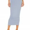 Camila Coelho Logan Midi Skirt In Baby Blue -CAMILA COELHO Shop COEL WQ51 V1