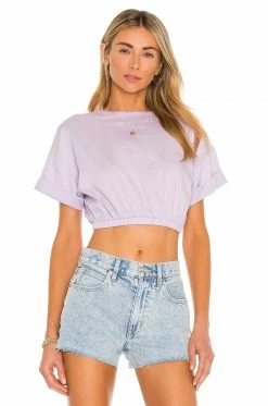 Camila Coelho Alia Top In Pale Lavender