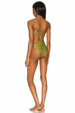 Camila Coelho Azaria One Piece In Jungle Green Leopard -CAMILA COELHO Shop COEL WX133 V4