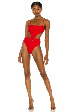 Camila Coelho Paulista One Piece In Red